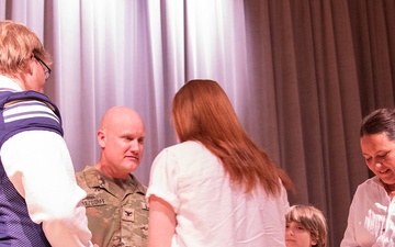 Bloomington Soldier Pins on Colonel Eagles