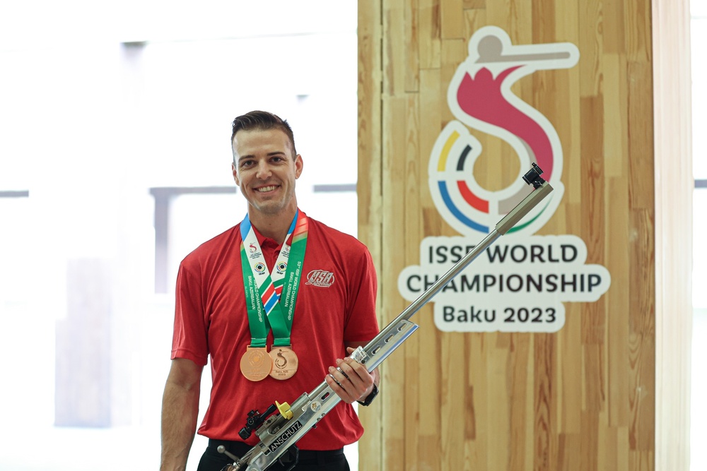 Fort Moore Soldier Wins Two Bronze Medals in Baku