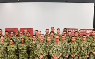 Rear. Adm. Brendan McLane attends Anti-Submarine/Surface Warfare Tactics Instructor (WTI) Course graduation