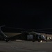 U.S. Army Door Gunner inspects rotor blades