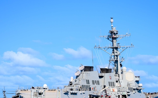 Unmanned Surface Vessel Ranger Transits with USS Shoup