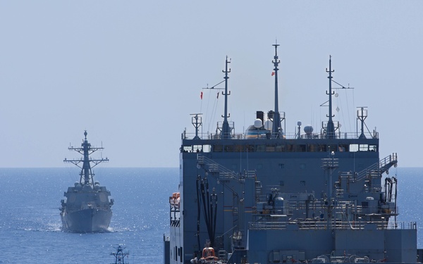 Unmanned Surface Vessels Conduct Underway Replenishment