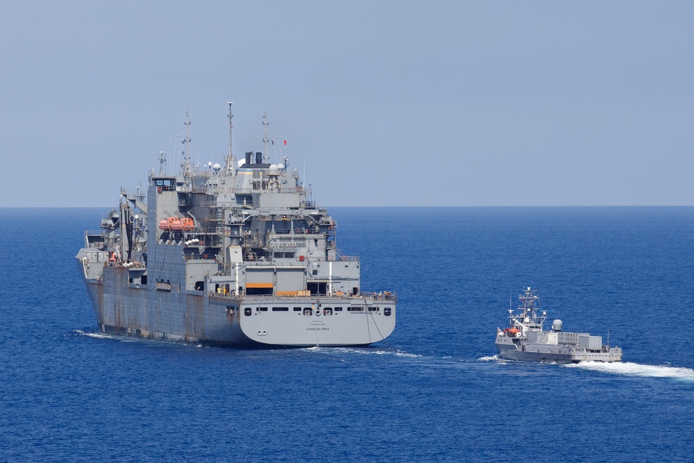 Unmanned Surface Vessels Conduct Underway Replenishment