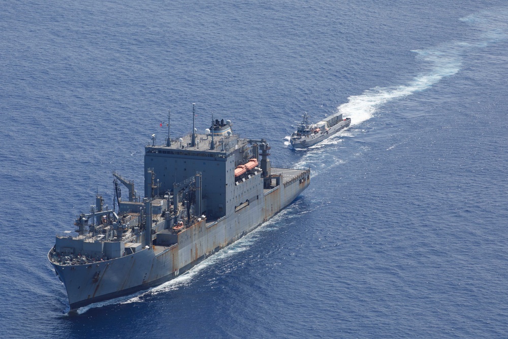 Unmanned Surface Vessels Conduct Underway Replenishment