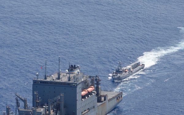 Unmanned Surface Vessels Conduct Underway Replenishment