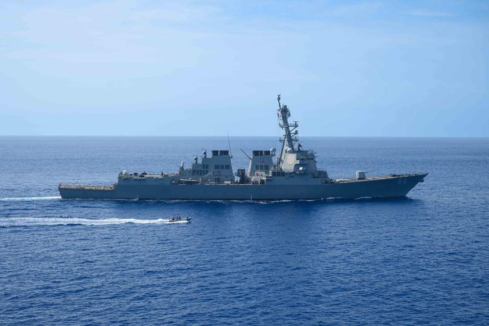 Unmanned Surface Vessels Conduct Underway Replenishment