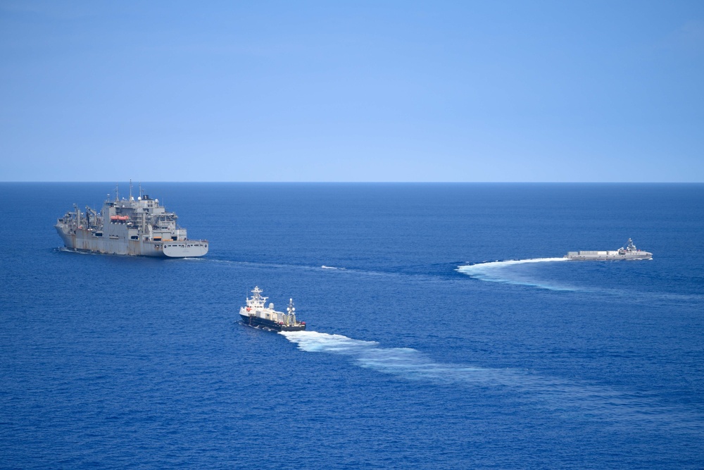 Unmanned Surface Vessels Conduct Underway Replenishment