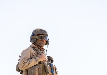 Marines with 3rd Assault Amphibian Bn. participate in combined arms live fire exercise during Bright Star 23.