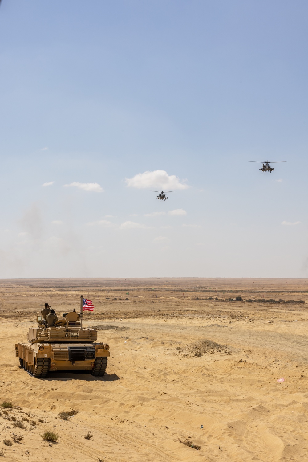 Marines with 3rd Assault Amphibian Bn. participate in combined arms live fire exercise during Bright Star 23.