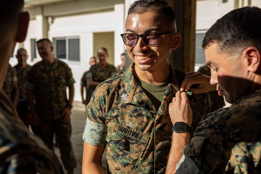 ACMC Meritoriously Promotes MWHS-1 Marine!