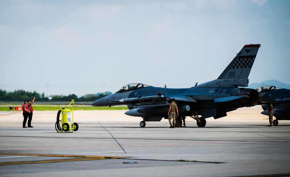 Osan F-16s depart for bilateral Cope Taufan 23 support