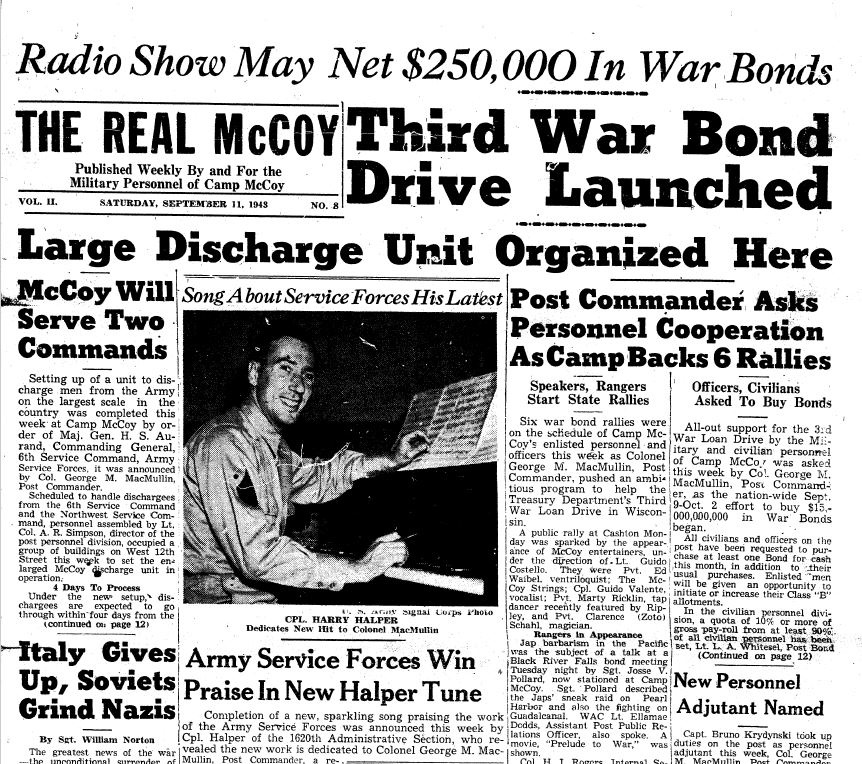 DVIDS - Images - This Month in Fort McCoy History — September 2023 [Image 1  of 16]