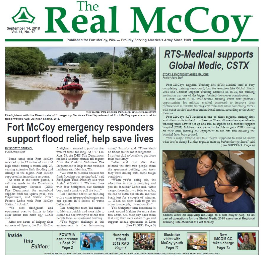 This Month in Fort McCoy History — September 2023