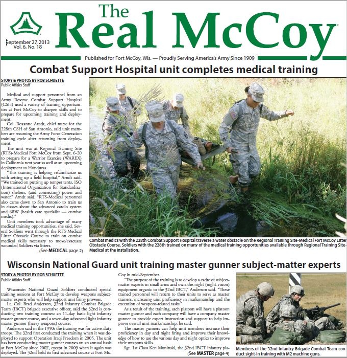 This Month in Fort McCoy History — September 2023