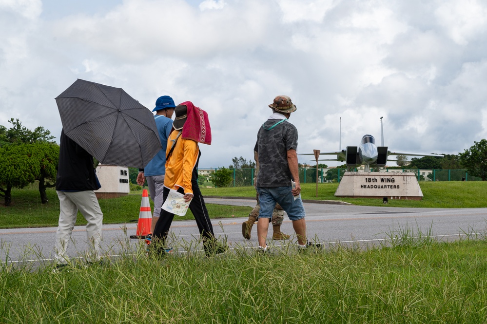 Kadena, Chatan conduct disaster evacuation drill