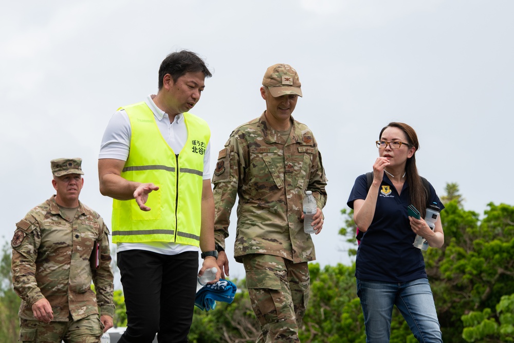 Kadena, Chatan conduct disaster evacuation drill