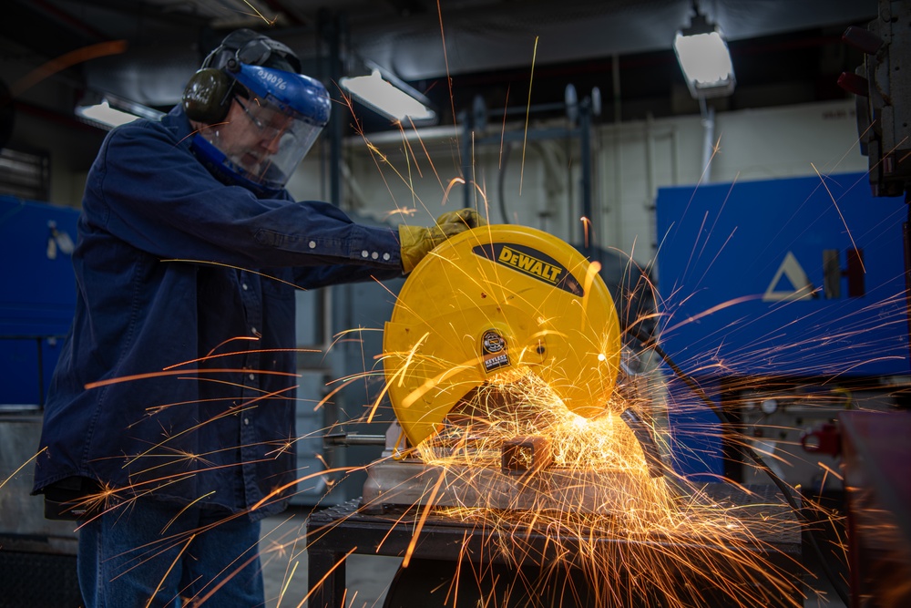 Metals technicians work with precision
