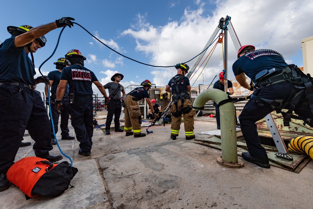 Confined Space Rescue at NSA Souda Bay