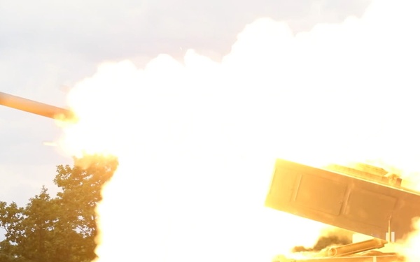 Missiles cut through the sky in HIMARS display in Japan