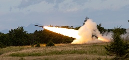 Missiles cut through the sky in HIMARS display in Japan