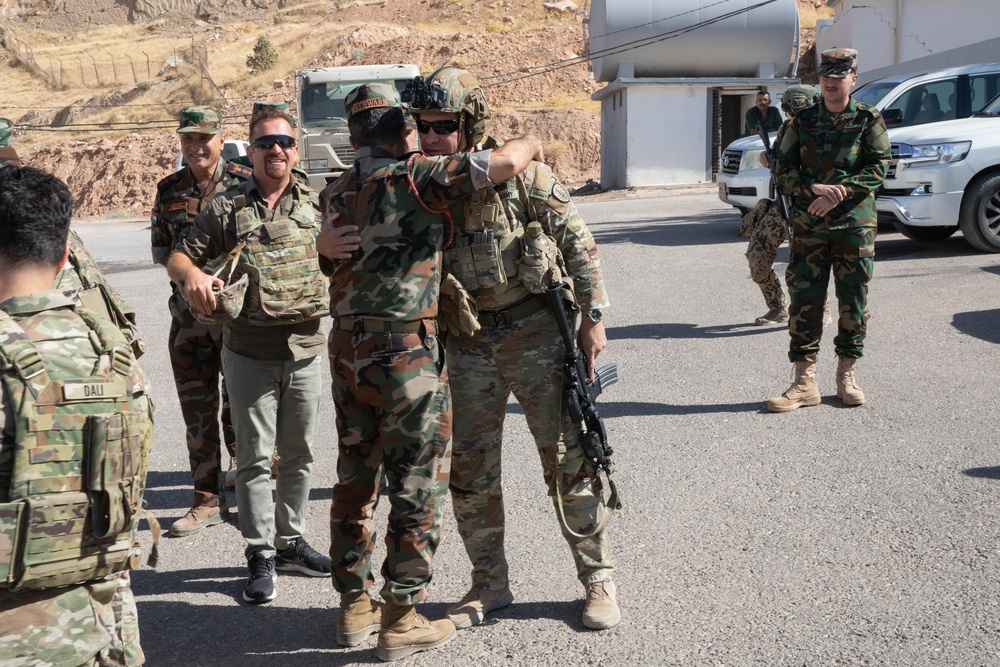 3rd Security Force Assistance Brigade meet with Peshmerga 2nd Infantry Division Command Staff Maj. Gen. Rebwar M. Amin