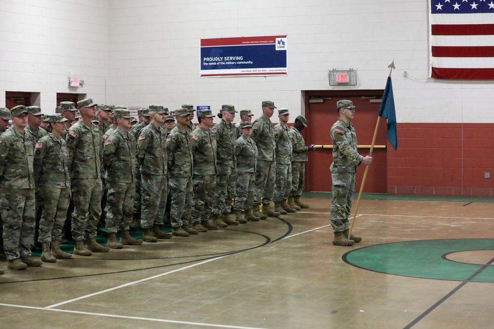 The Training Support Unit at Camp Ripley Training Center Receives a New Unit Patch