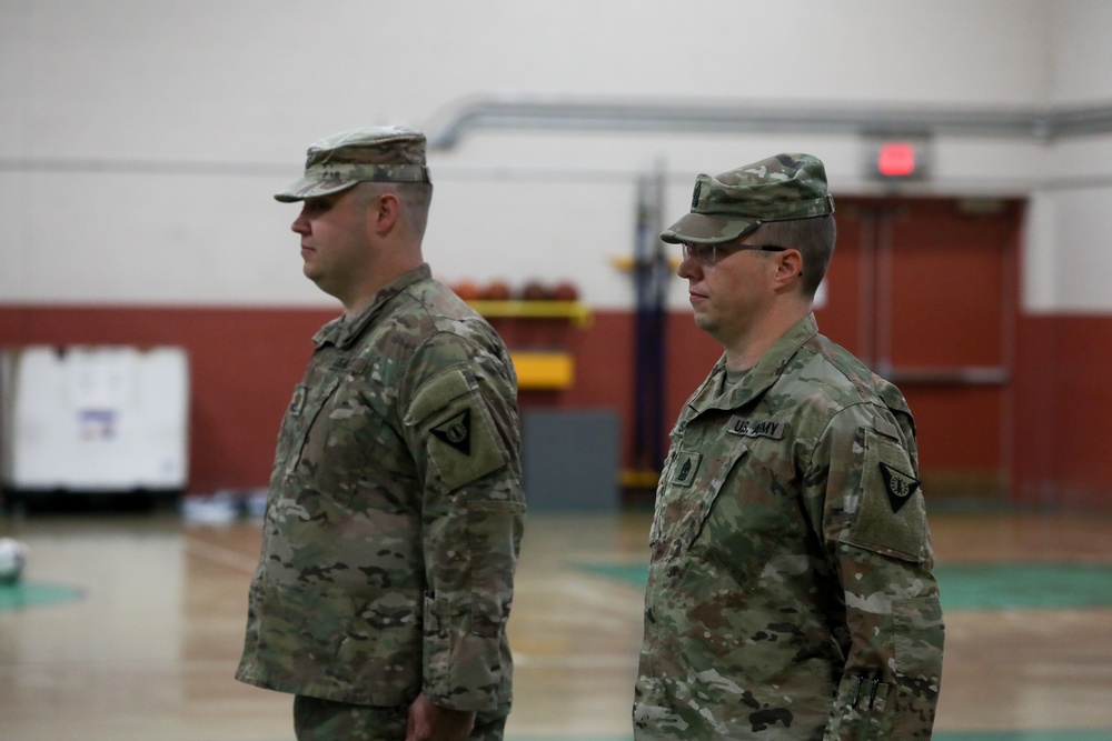 The Training Support Unit at Camp Ripley Training Center Receives a New Unit Patch