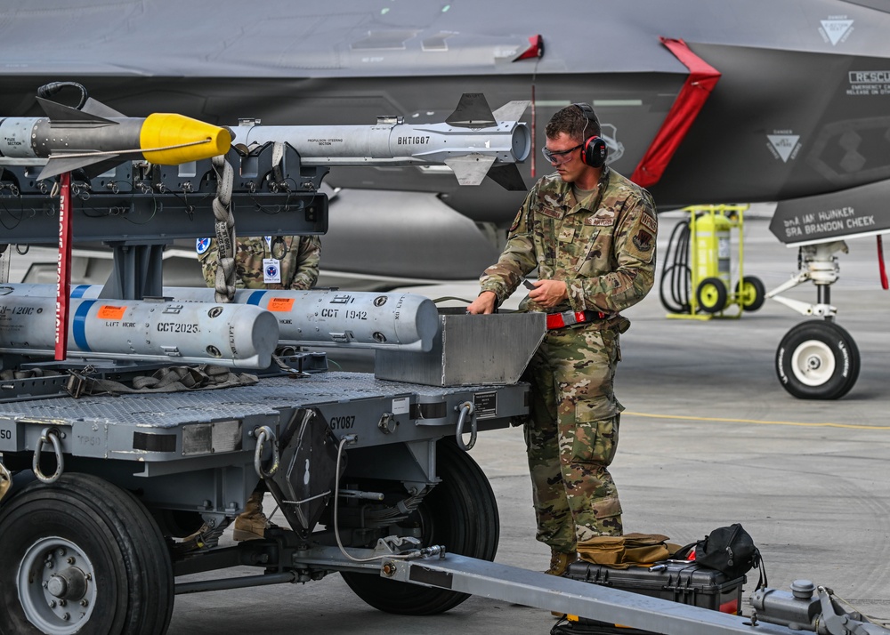 388th FW William Tell 2023 F-35 weapons load competition