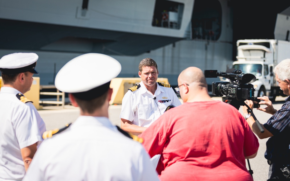 HMS PRINCE OF WALES (R09) PULLS INTO MAYPORT