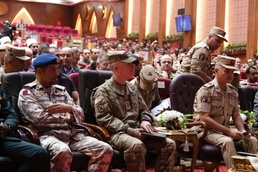 U.S. Army Lt. Gen, Patrick Frank, U.S. Army Central Commanding General, engages in a leader’s panel discussion during exercise Bright Star 2023
