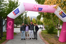 Fort Wainwright personnel come together for breast cancer awareness walk