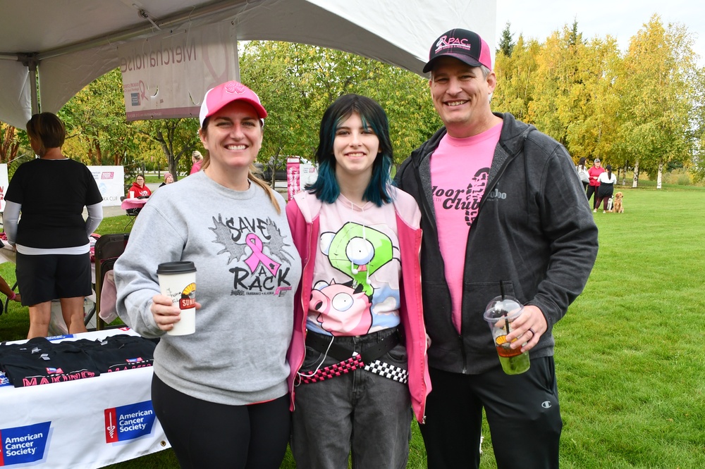 Fort Wainwright personnel come together for breast cancer awareness walk