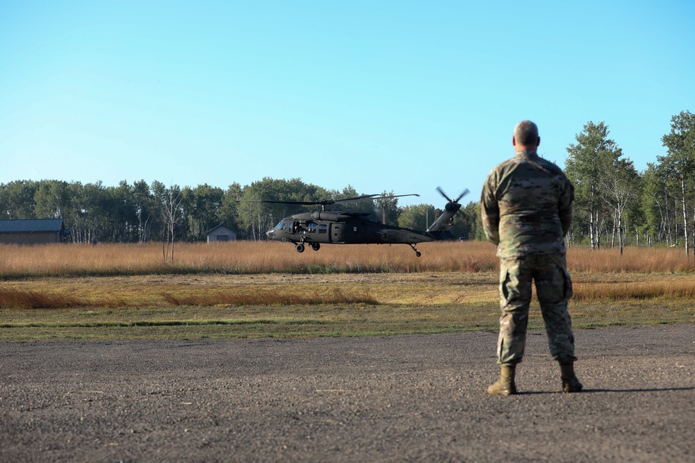 The Norwegian Prime Minister, Jonas Gahr Støre, and Norwegian Ambassador to the United States Anniken Krutnes, visit Camp Ripley Training Center