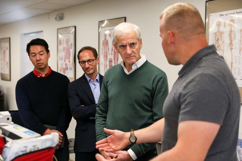 The Norwegian Prime Minister, Jonas Gahr Støre, and Norwegian Ambassador to the United States Anniken Krutnes, visit Camp Ripley Training Center