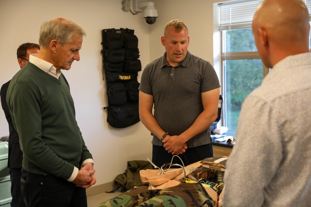 The Norwegian Prime Minister, Jonas Gahr Støre, and Norwegian Ambassador to the United States Anniken Krutnes, visit Camp Ripley Training Center