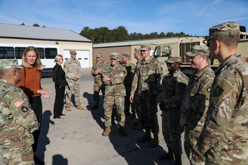 The Norwegian Prime Minister, Jonas Gahr Støre, and Norwegian Ambassador to the United States Anniken Krutnes, visit Camp Ripley Training Center