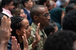 Coming to America: Airman becomes an American on Flag Day