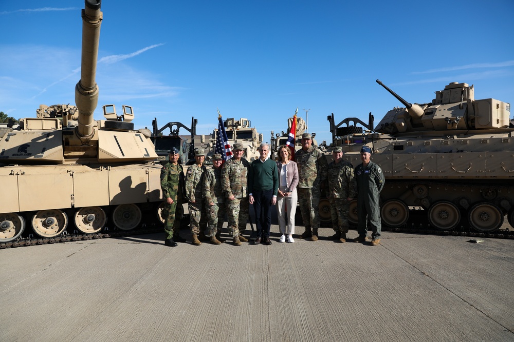 The Norwegian Prime Minister, Jonas Gahr Støre, and Norwegian Ambassador to the United States Anniken Krutnes, visit Camp Ripley Training Center