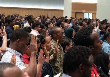 Coming to America: Airman becomes an American on Flag Day