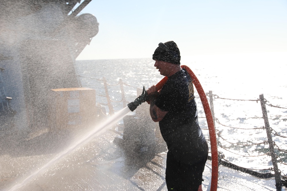 USS Paul Ignatius Fresh Water Wash Down