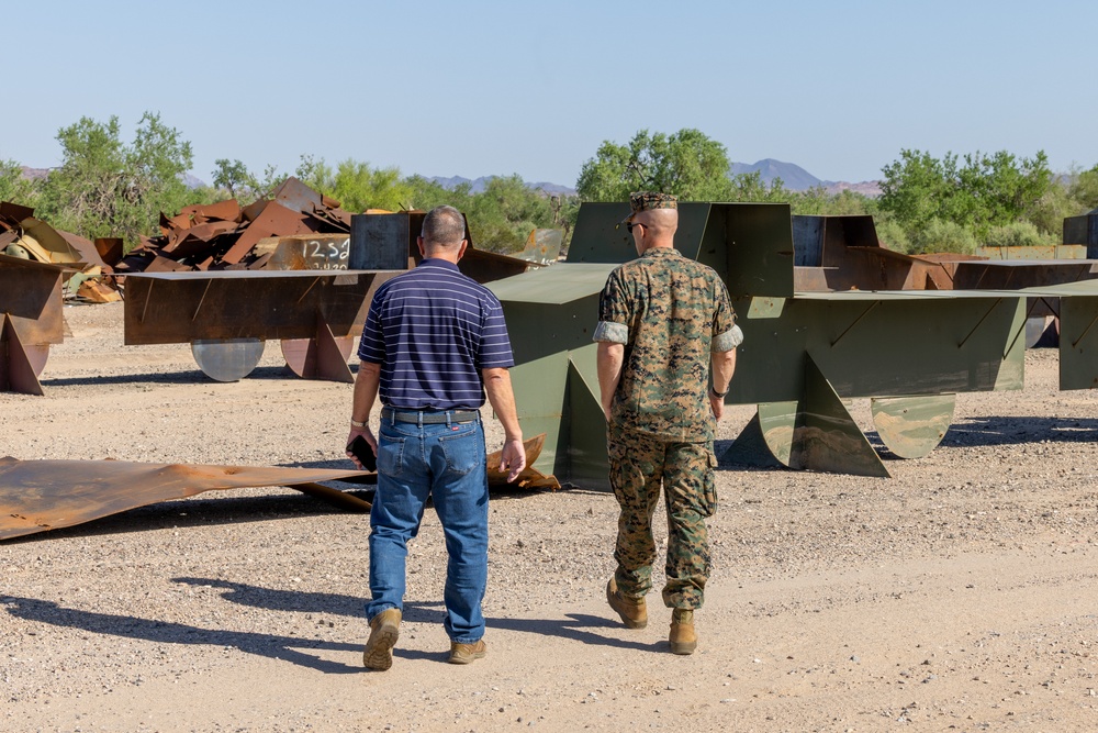 MCAS Yuma commanding officer tours ranges