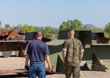 MCAS Yuma commanding officer tours ranges