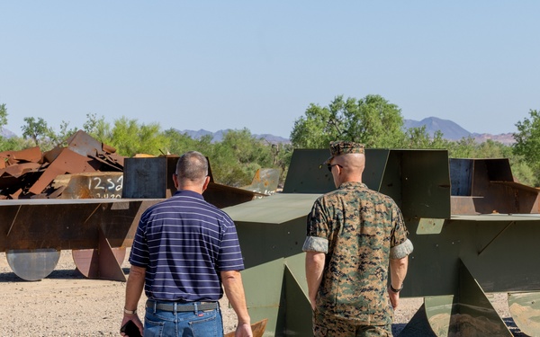 MCAS Yuma commanding officer tours ranges