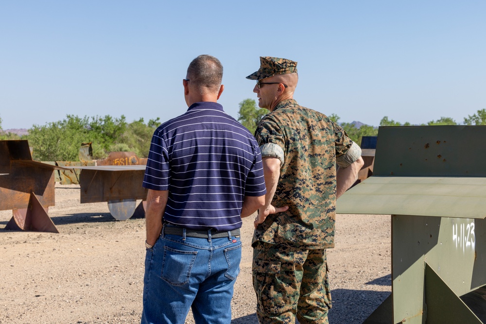 MCAS Yuma commanding officer tours ranges