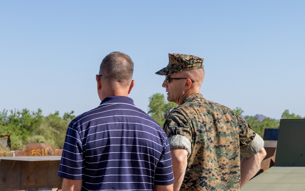 MCAS Yuma commanding officer tours ranges