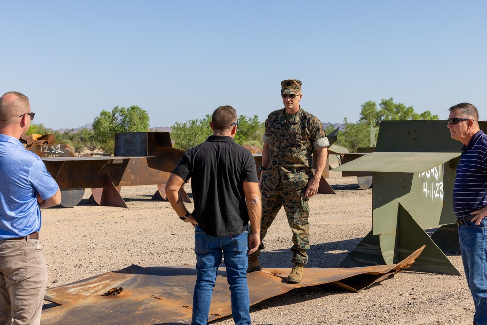 MCAS Yuma commanding officer tours ranges