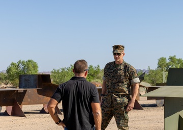 MCAS Yuma commanding officer tours ranges