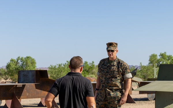 MCAS Yuma commanding officer tours ranges