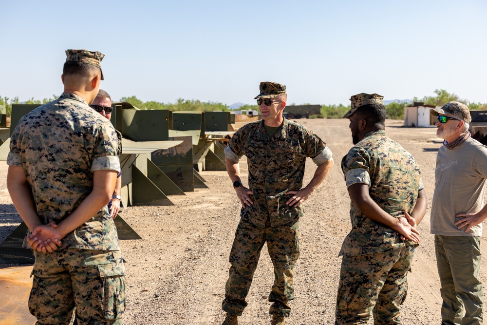 MCAS Yuma commanding officer tours ranges