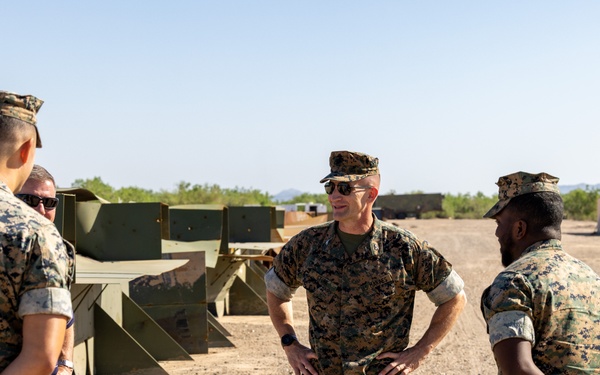 MCAS Yuma commanding officer tours ranges